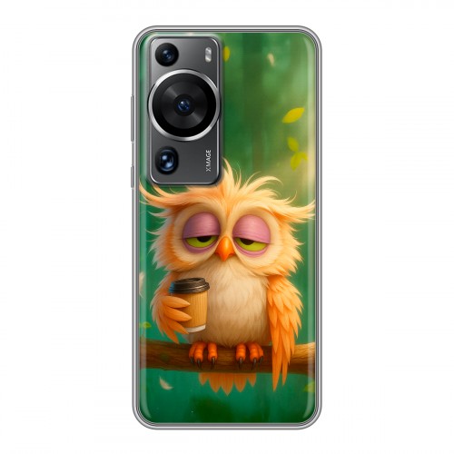Дизайнерский силиконовый чехол для Huawei P60 сова