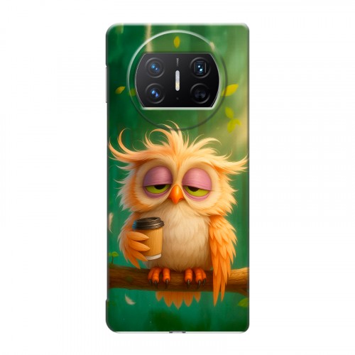 Дизайнерский пластиковый чехол для Huawei Mate X3 сова