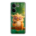 Дизайнерский пластиковый чехол для Tecno Camon 20 сова