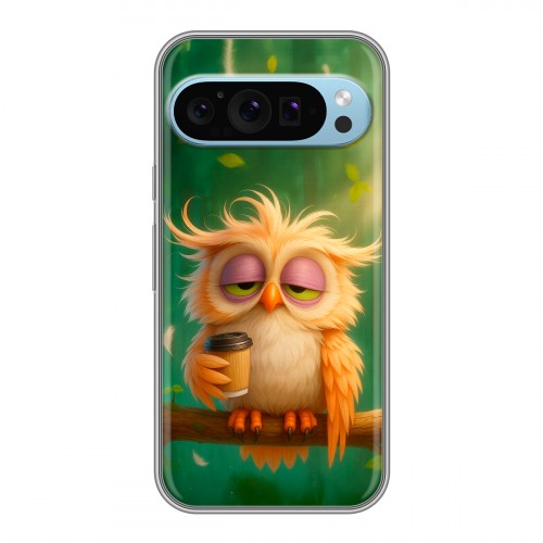 Дизайнерский силиконовый чехол для Google Pixel 9 сова