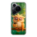 Дизайнерский силиконовый чехол для Huawei Pura 70 Pro сова