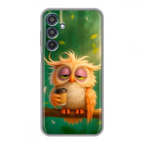 Дизайнерский силиконовый чехол для Samsung Galaxy M35 сова