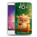 Дизайнерский пластиковый чехол для LG L60 сова