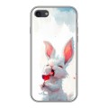 Полупрозрачный дизайнерский силиконовый чехол для Iphone 7 кролик зайчик