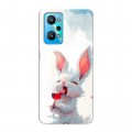 Полупрозрачный дизайнерский силиконовый чехол для Realme GT Neo 2 кролик зайчик