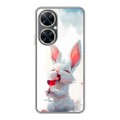Полупрозрачный дизайнерский пластиковый чехол для Huawei Nova 11i кролик зайчик