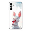 Полупрозрачный дизайнерский пластиковый чехол для Samsung Galaxy A15 кролик зайчик