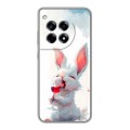 Полупрозрачный дизайнерский пластиковый чехол для OnePlus Ace 3 кролик зайчик