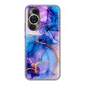 Дизайнерский силиконовый чехол для Huawei Nova 11 синий мрамор
