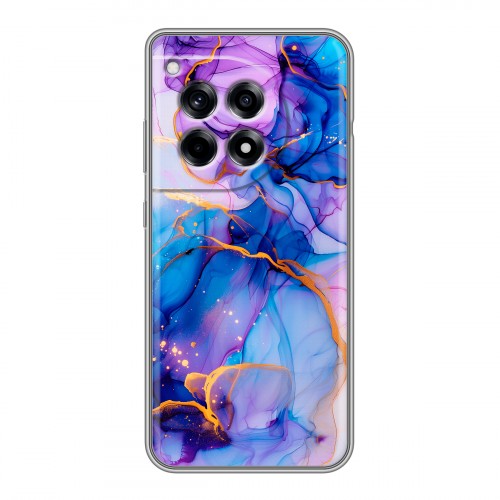 Дизайнерский силиконовый чехол для OnePlus Ace 3 синий мрамор