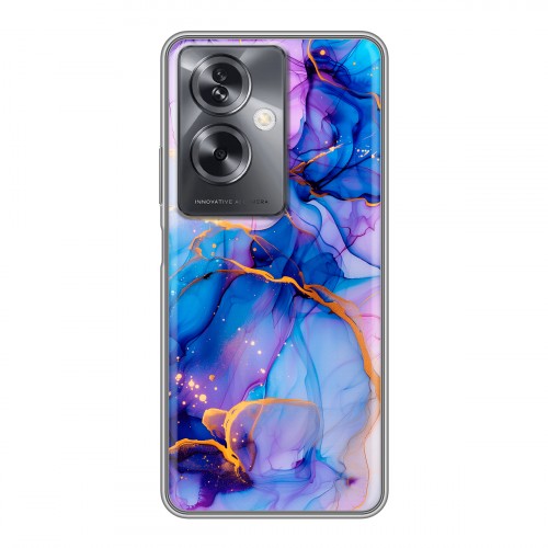Дизайнерский силиконовый чехол для OnePlus Nord N30 SE 5G синий мрамор