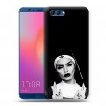 Полупрозрачный дизайнерский пластиковый чехол для Huawei Honor View 10 монашка