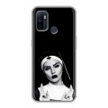 Полупрозрачный дизайнерский силиконовый чехол для OPPO A53 монашка