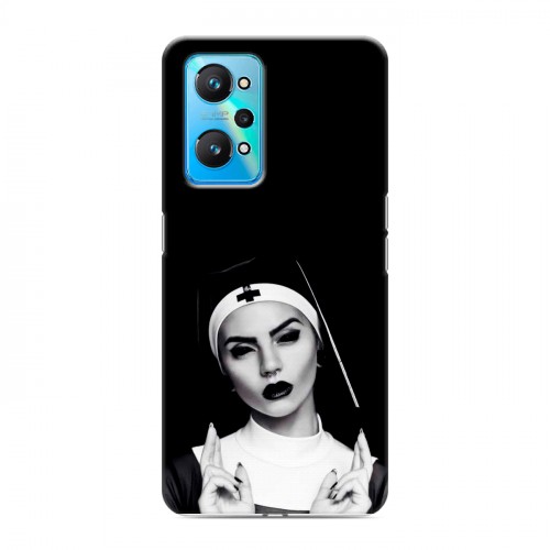 Полупрозрачный дизайнерский силиконовый чехол для Realme GT Neo 2 монашка