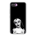 Полупрозрачный дизайнерский силиконовый с усиленными углами чехол для Itel A25 монашка