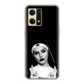 Полупрозрачный дизайнерский силиконовый чехол для OPPO Reno7 монашка