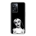 Полупрозрачный дизайнерский пластиковый чехол для OPPO A57s монашка