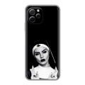 Полупрозрачный дизайнерский пластиковый чехол для Huawei Nova Y61 монашка