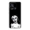 Полупрозрачный дизайнерский силиконовый чехол для Xiaomi RedMi 12C монашка