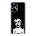 Полупрозрачный дизайнерский силиконовый чехол для Realme C55 монашка