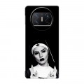Полупрозрачный дизайнерский пластиковый чехол для Huawei Mate X3 монашка