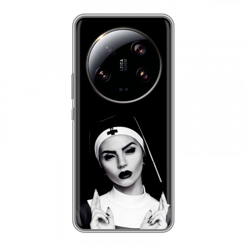 Полупрозрачный дизайнерский пластиковый чехол для Xiaomi 13 Ultra монашка