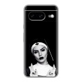 Полупрозрачный дизайнерский пластиковый чехол для Google Pixel 8 монашка