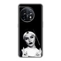 Полупрозрачный дизайнерский силиконовый чехол для OnePlus 11 монашка