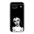 Полупрозрачный дизайнерский пластиковый чехол для Google Pixel 8a монашка