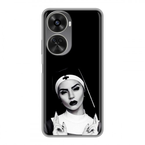 Полупрозрачный дизайнерский пластиковый чехол для Huawei Nova 11 SE монашка