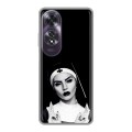 Полупрозрачный дизайнерский пластиковый чехол для OPPO A60 монашка