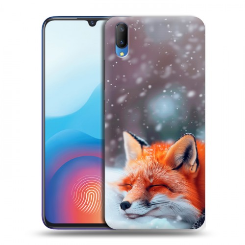 Полупрозрачный дизайнерский пластиковый чехол для Vivo V11 лиса