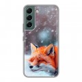 Полупрозрачный дизайнерский силиконовый чехол для Samsung Galaxy S22 лиса