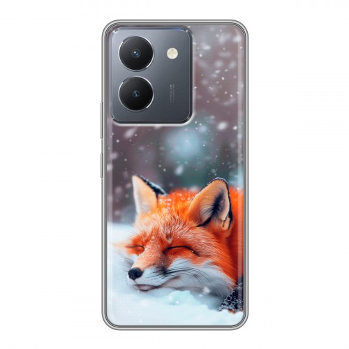 Полупрозрачный дизайнерский пластиковый чехол для Vivo Y36 лиса