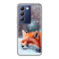 Полупрозрачный дизайнерский пластиковый чехол для Vivo V30 Lite лиса