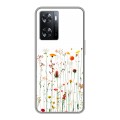 Полупрозрачный дизайнерский пластиковый чехол для OPPO A57s цветы