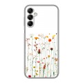 Полупрозрачный дизайнерский пластиковый чехол для Samsung Galaxy A14 цветы
