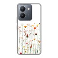 Полупрозрачный дизайнерский пластиковый чехол для Vivo Y36 цветы