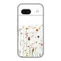 Полупрозрачный дизайнерский пластиковый чехол для Google Pixel 8a цветы
