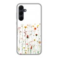 Полупрозрачный дизайнерский пластиковый чехол для Samsung Galaxy A35 цветы