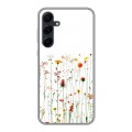 Полупрозрачный дизайнерский пластиковый чехол для Samsung Galaxy A55 цветы