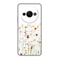 Полупрозрачный дизайнерский пластиковый чехол для Xiaomi RedMi A3 цветы