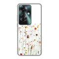 Полупрозрачный дизайнерский пластиковый чехол для Oppo Reno 11F цветы