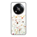 Полупрозрачный дизайнерский силиконовый чехол для Itel RS4 цветы