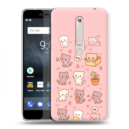 Дизайнерский пластиковый чехол для Nokia 6 (2018) Hello Kitty Хелоу Кити