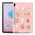 Дизайнерский силиконовый чехол для Samsung Galaxy Tab S6 Hello Kitty Хелоу Кити