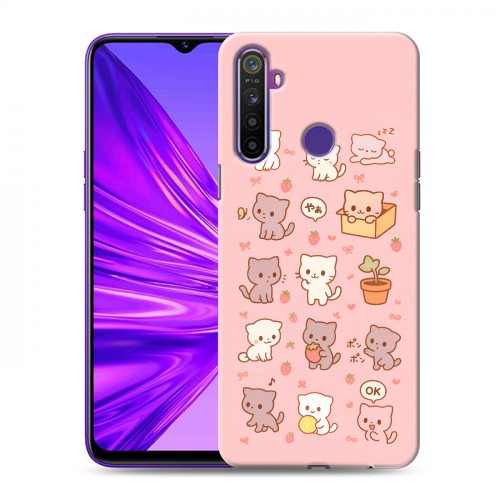 Дизайнерский силиконовый чехол для Realme 5 Hello Kitty Хелоу Кити