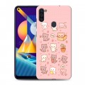 Дизайнерский пластиковый чехол для Samsung Galaxy M11 Hello Kitty Хелоу Кити