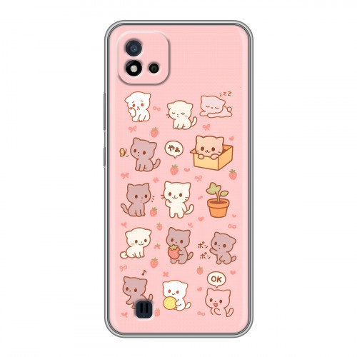Дизайнерский силиконовый чехол для Realme C20 Hello Kitty Хелоу Кити