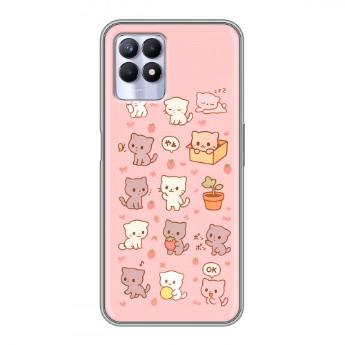 Дизайнерский силиконовый чехол для Realme 8i Hello Kitty Хелоу Кити
